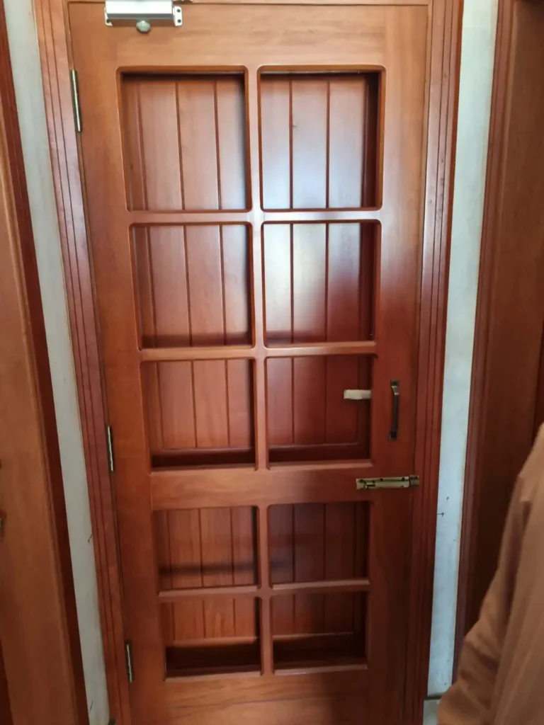 Wooden door supply and installation for a residential project in Karachi